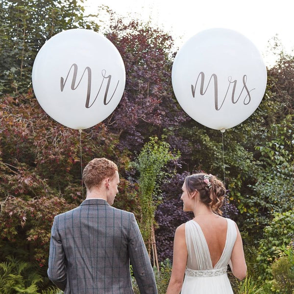 "Mr And Mrs" Wedding Balloons